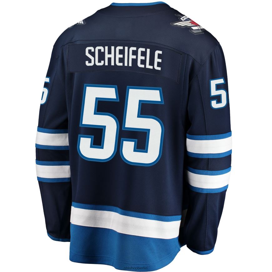 Männer NHL Winnipeg Jets Mark Scheifele Fanatics-Marken-Marine-Breakaway-Replika-Trikot Kleidung BF680T1335