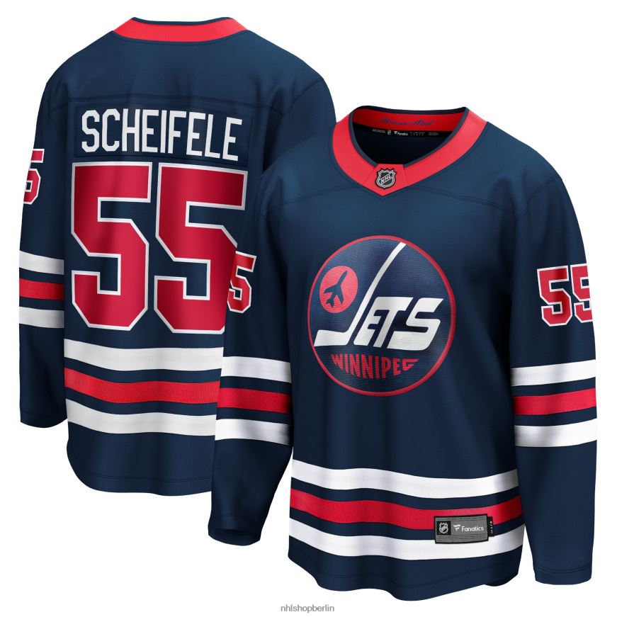 Männer NHL Winnipeg Jets Mark Scheifele Fanatics gebrandetes alternatives Premier-Breakaway-Spielertrikot 2021/22 Kleidung BF680T1448