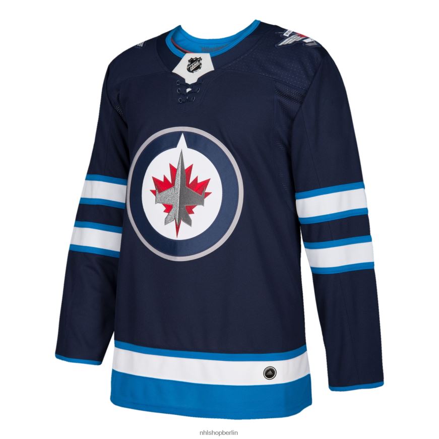 Männer NHL Winnipeg Jets adidas Navy Home Authentic Blank Jersey Kleidung BF680T1412