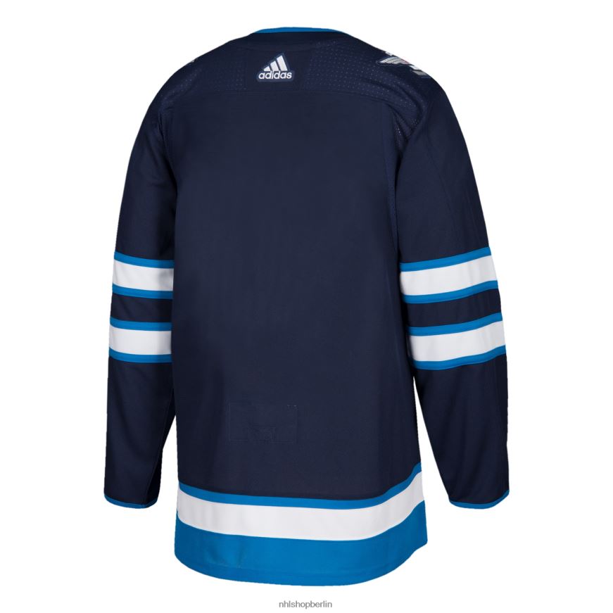 Männer NHL Winnipeg Jets adidas Navy Home Authentic Blank Jersey Kleidung BF680T1412