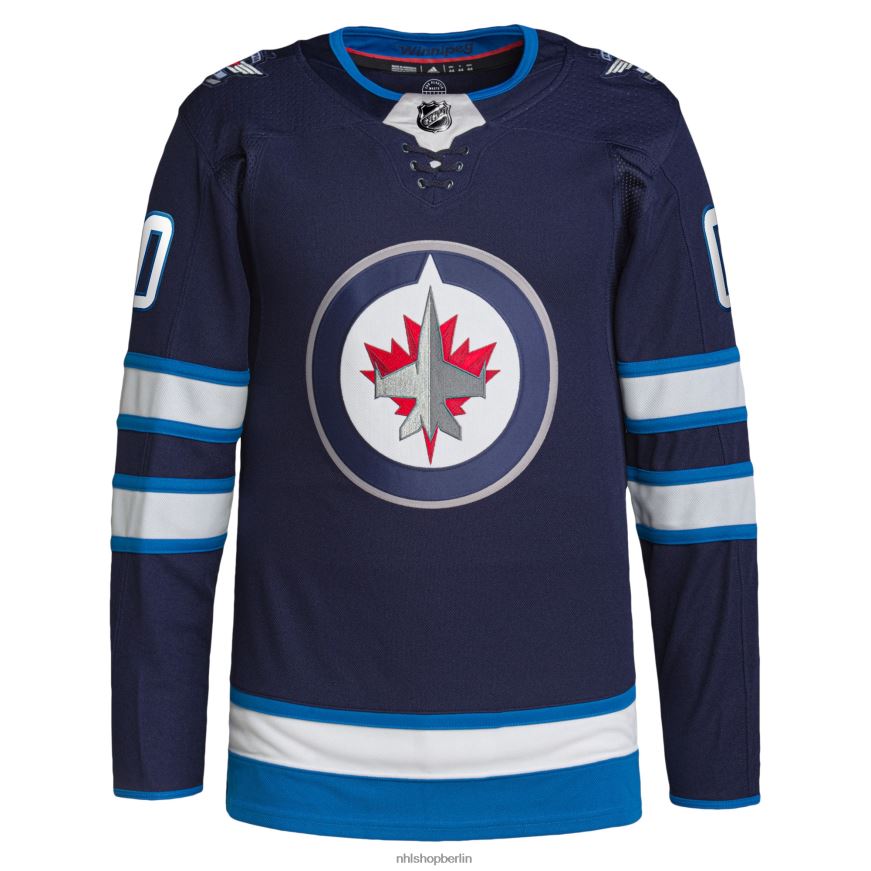 Männer NHL Winnipeg Jets adidas Navy Home Authentic Pro Custom Trikot Kleidung BF680T2391