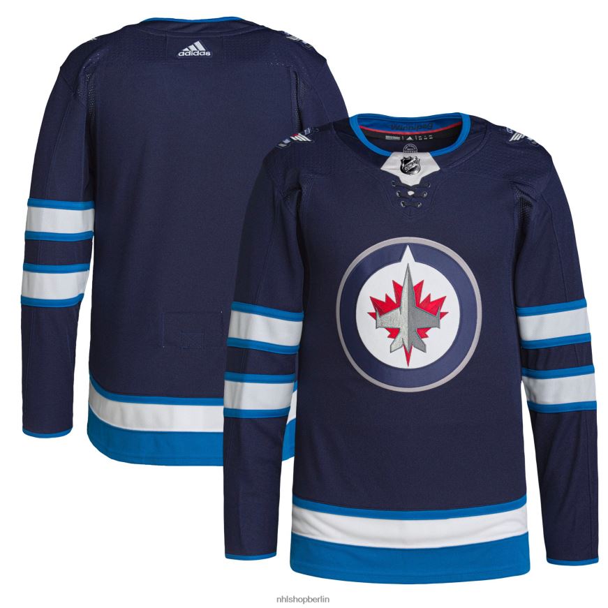 Männer NHL Winnipeg Jets adidas Navy Home Authentic Pro Trikot Kleidung BF680T1668