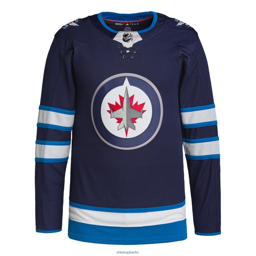 Männer NHL Winnipeg Jets adidas Navy Home Authentic Pro Trikot Kleidung BF680T1668