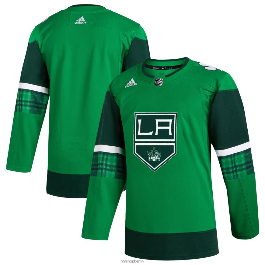 Männer NHL adidas Los Angeles Kings Kelly Green 2023 St Patricks Day Primegreen authentisches Trikot Kleidung BF680T400