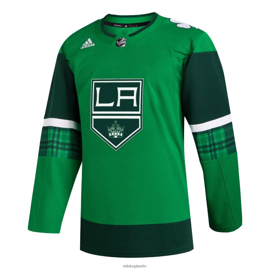 Männer NHL adidas Los Angeles Kings Kelly Green 2023 St Patrick\s Day Primegreen authentisches Trikot Kleidung BF680T400