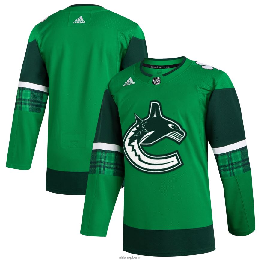 Männer NHL adidas kelly green 2023 st Patricks Day Primegreen authentisches Trikot Kleidung BF680T1636