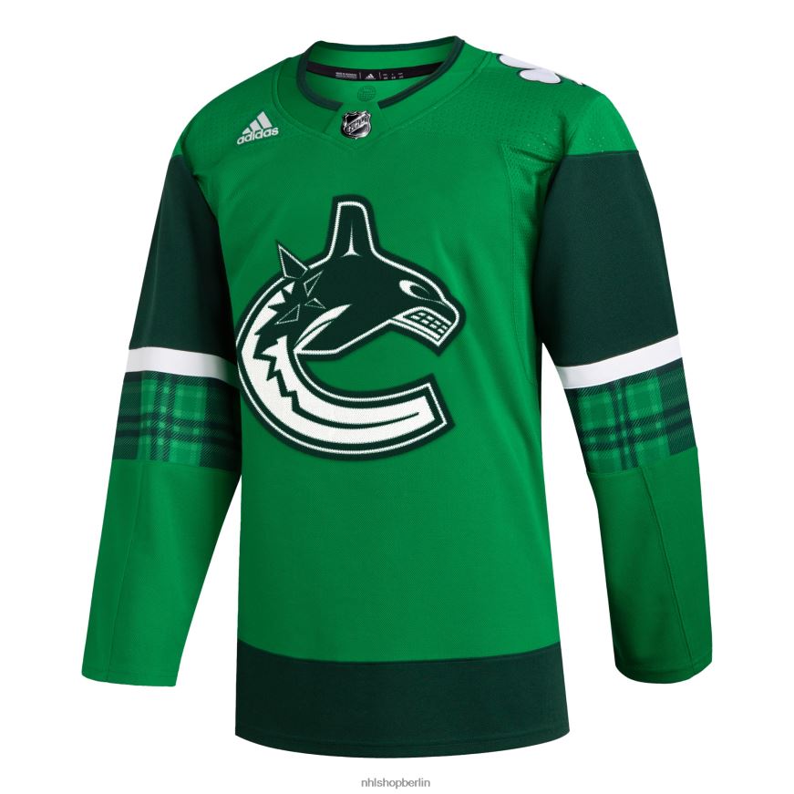 Männer NHL adidas kelly green 2023 st Patrick\s Day Primegreen authentisches Trikot Kleidung BF680T1636