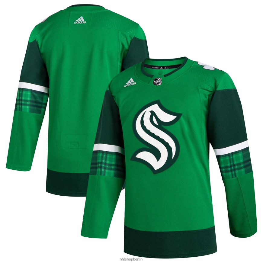 Männer NHL adidas kelly green 2023 st Patricks Day Primegreen authentisches Trikot Kleidung BF680T171