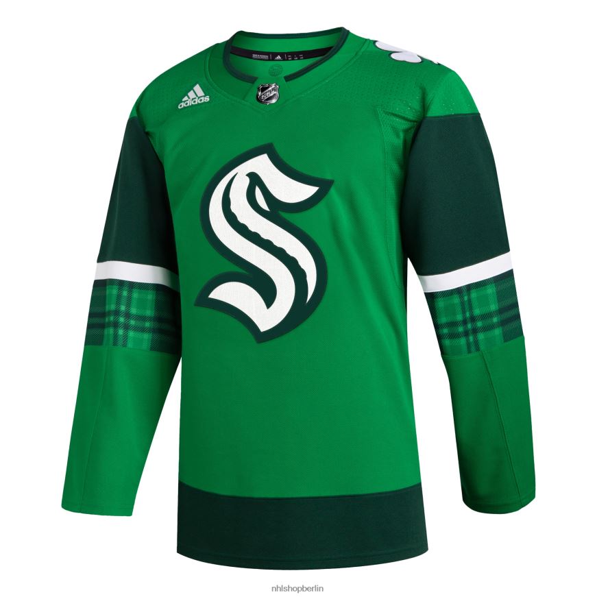 Männer NHL adidas kelly green 2023 st Patrick\s Day Primegreen authentisches Trikot Kleidung BF680T171