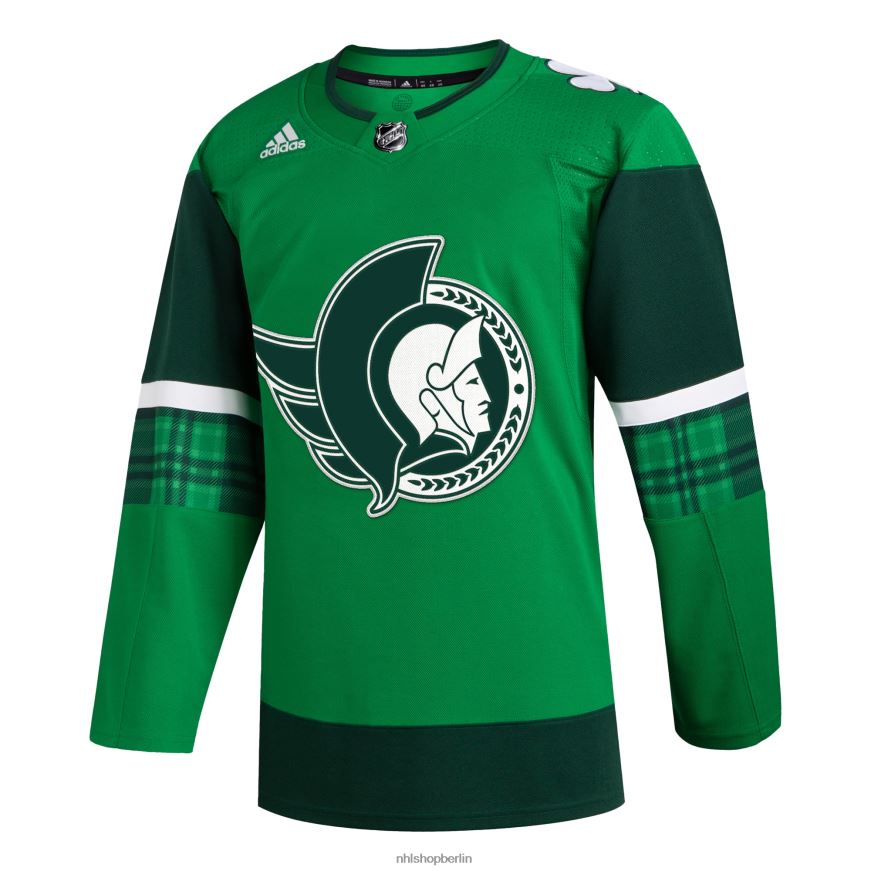 Männer NHL adidas kelly green 2023 st Patrick\s Day Primegreen authentisches Trikot Kleidung BF680T1924