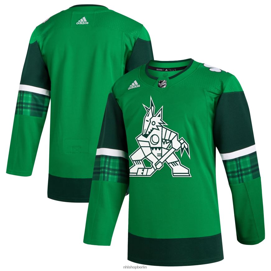 Männer NHL adidas kelly green 2023 st Patricks Day Primegreen authentisches Trikot Kleidung BF680T478