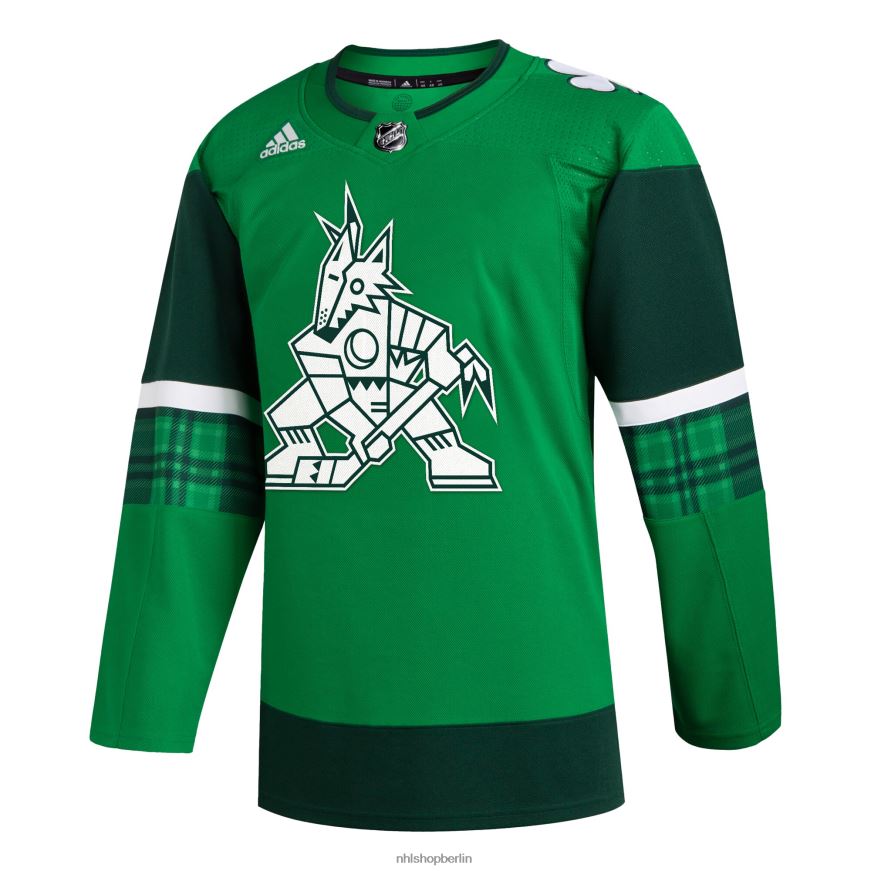 Männer NHL adidas kelly green 2023 st Patrick\s Day Primegreen authentisches Trikot Kleidung BF680T478