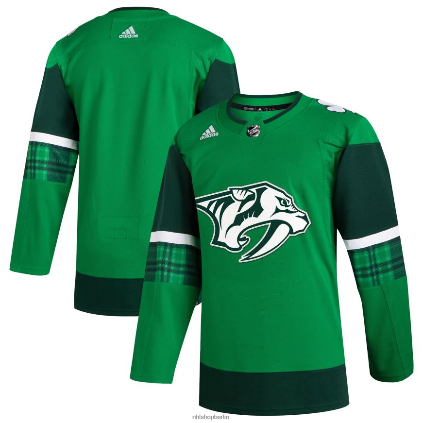 Männer NHL adidas kelly green 2023 st Patricks Day Primegreen authentisches Trikot Kleidung BF680T809