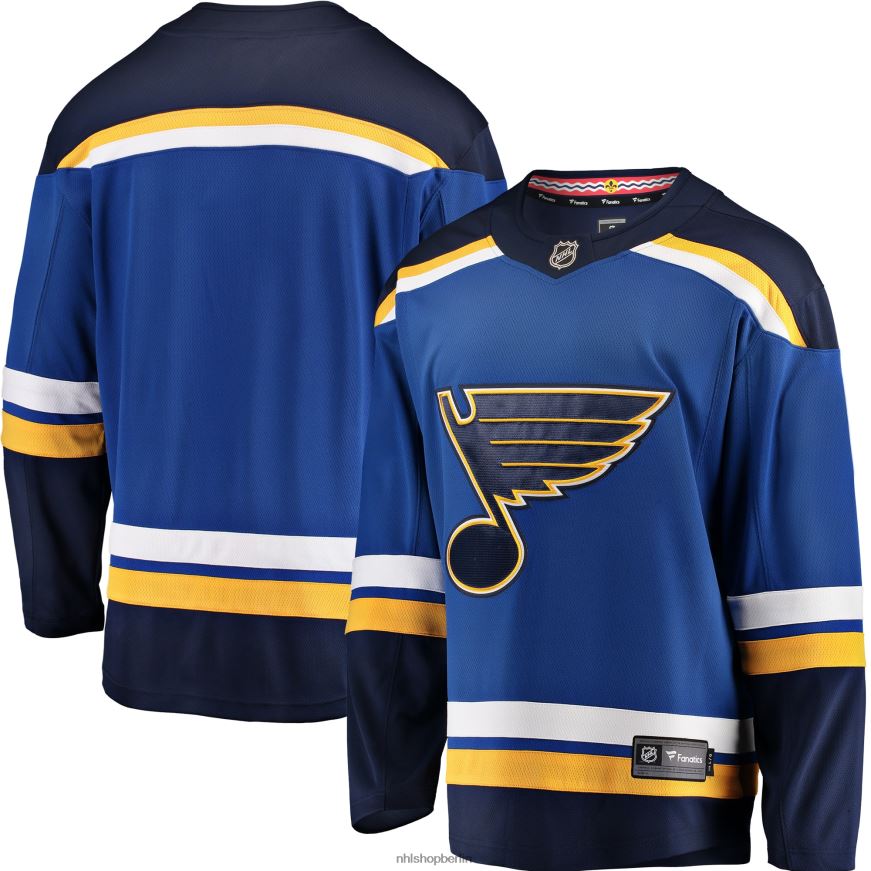 Männer NHL st Blaues Breakaway-Heimtrikot mit Louis Blues Fanatics-Logo Kleidung BF680T343