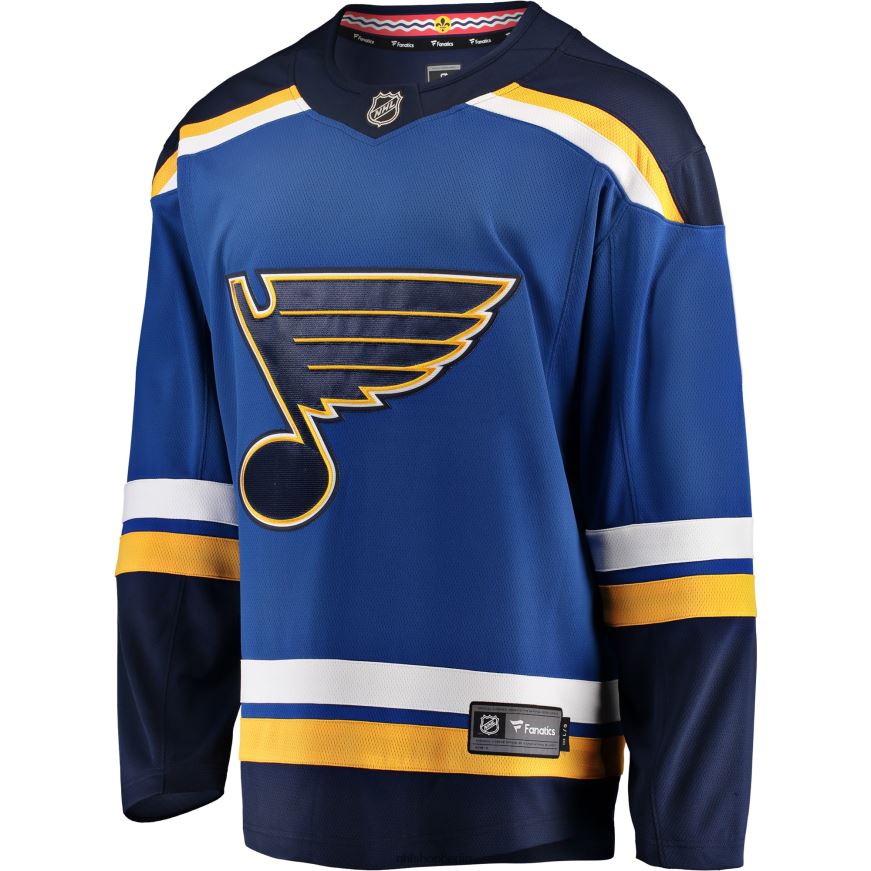 Männer NHL st Blaues Breakaway-Heimtrikot mit Louis Blues Fanatics-Logo Kleidung BF680T343