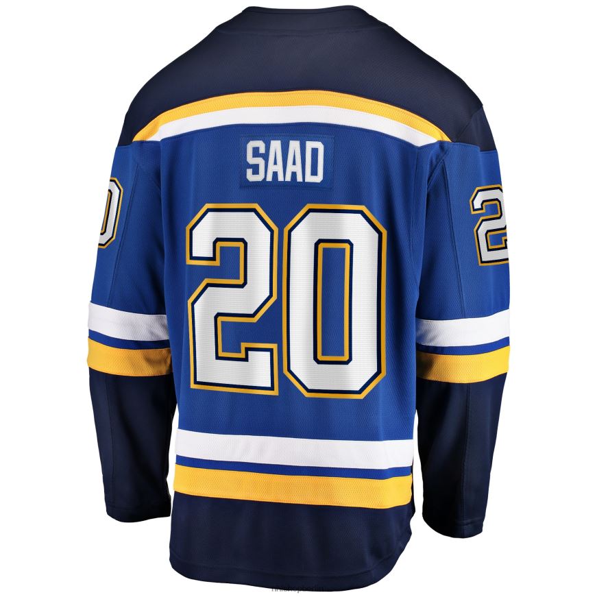 Männer NHL st Blaues Heim-Ausreißertrikot mit Brandon Saad Fanatics-Logo der Louis Blues Kleidung BF680T1260