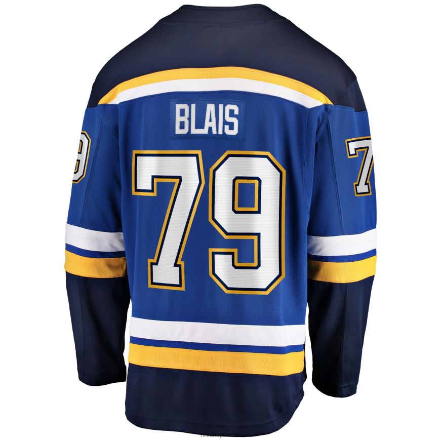 Männer NHL st Blaues Heim-Breakaway-Trikot der Louis Blues mit Fanatics-Logo von Sammy Blais Kleidung BF680T1023