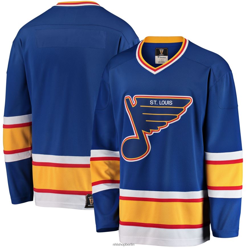 Männer NHL st Blaues Premier Breakaway Heritage Blanko-Trikot der Louis Blues Fanatics Kleidung BF680T379