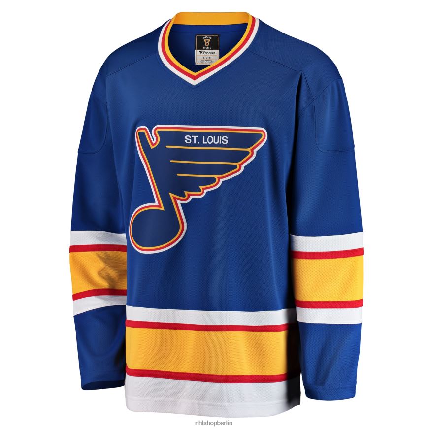 Männer NHL st Blaues Premier Breakaway Heritage Blanko-Trikot der Louis Blues Fanatics Kleidung BF680T379