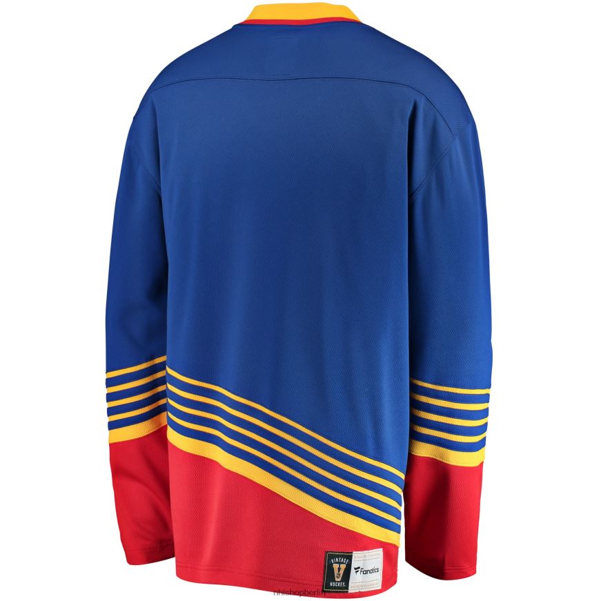 Männer NHL st Blaues Premier Breakaway Heritage-Trikot mit Louis Blues Fanatics-Logo Kleidung BF680T334