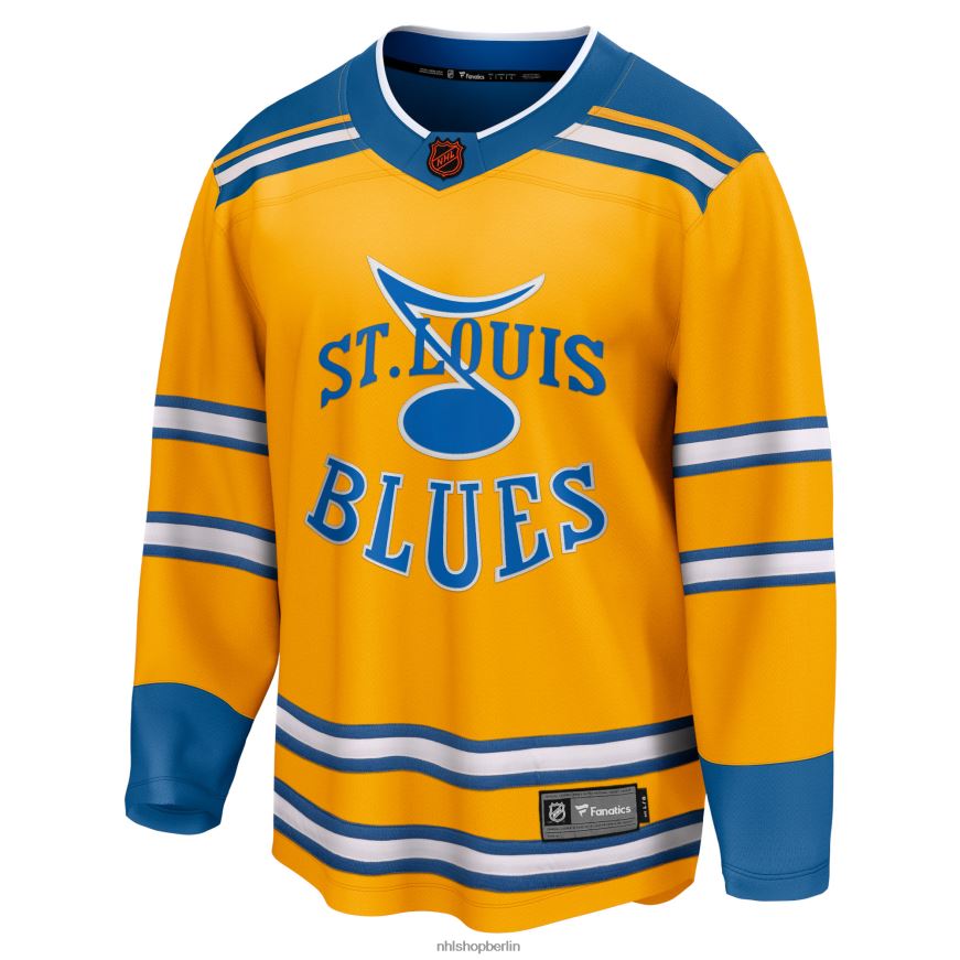 Männer NHL st Gelbes Special Edition 20 Breakaway Blanko-Trikot der Louis Blues Fanatics Kleidung BF680T404