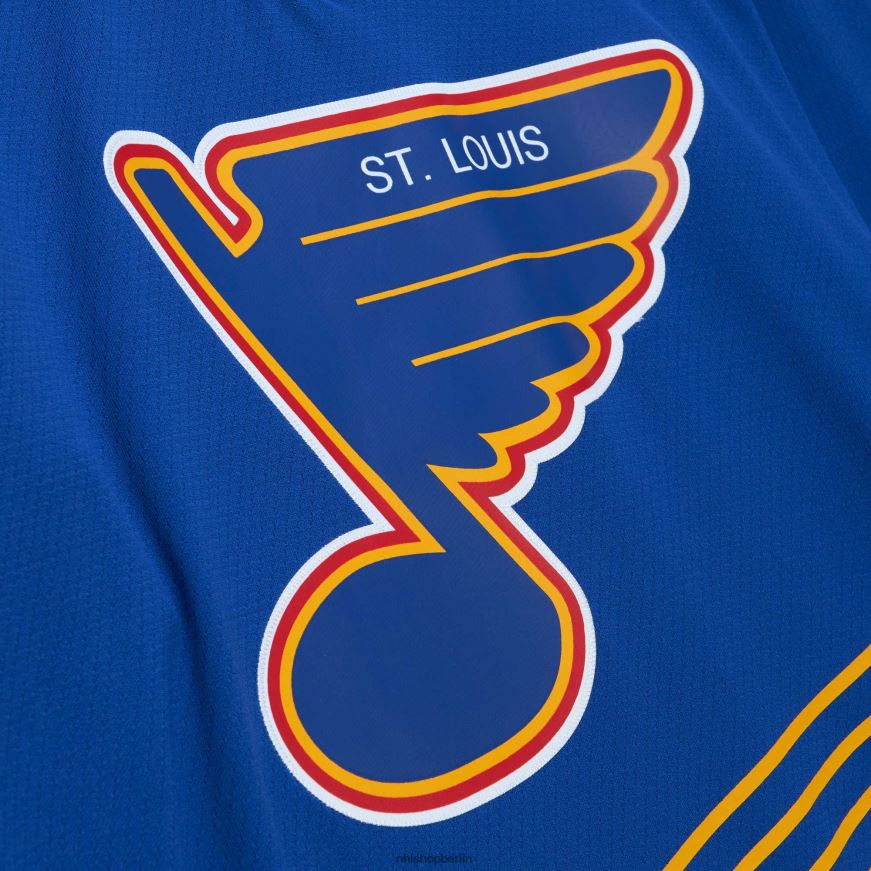 Männer NHL st Louis Blues Brett Hull Mitchell  Ness Blue 1995 Blue Line Spielertrikot Kleidung BF680T720