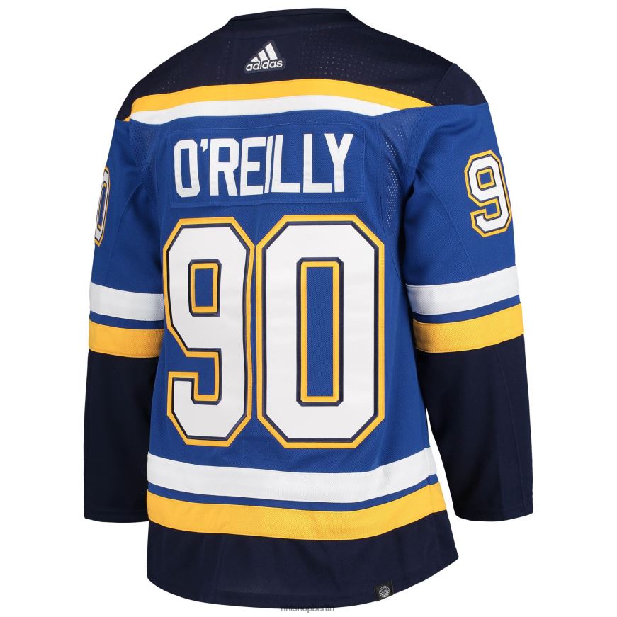 Männer NHL st Louis Blues Ryan O\Reilly adidas Blue Home Captain Patch Primegreen Authentisches Profispieler-Trikot Kleidung BF680T896