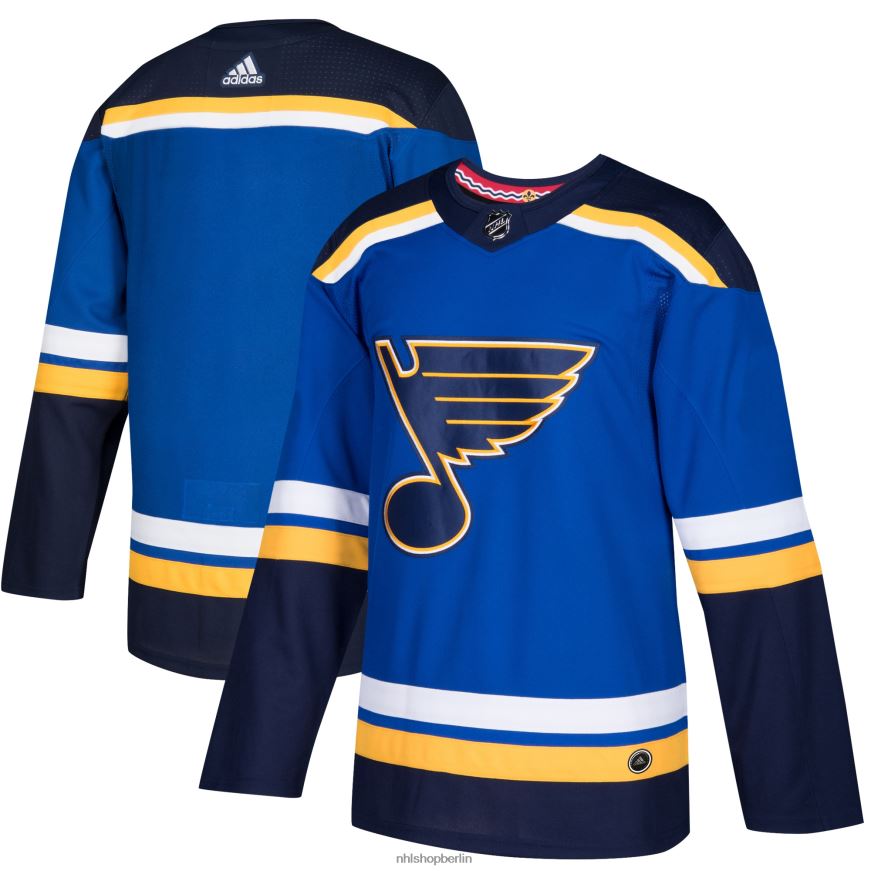 Männer NHL st Louis Blues adidas Blue Home Authentic Blank Trikot Kleidung BF680T1084