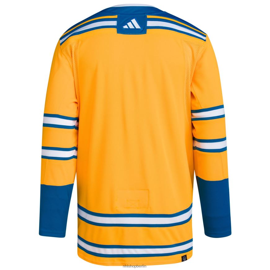 Männer NHL st Louis Blues adidas gelbes Reverse Retro 20 authentisches leeres Trikot Kleidung BF680T748