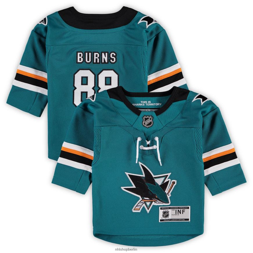 Säugling NHL Blaugrünes Premier-Heimtrikot der San Jose Sharks Brent Burns Kleidung BF680T2339