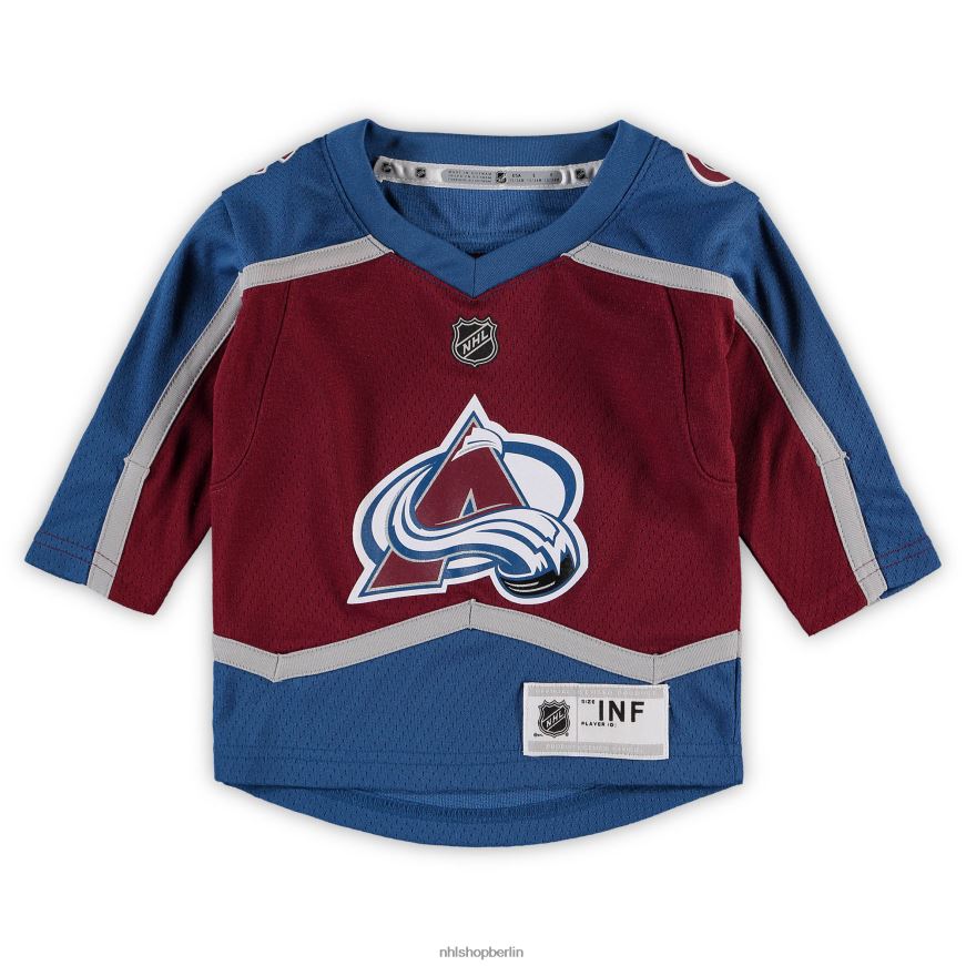 Säugling NHL Colorado Avalanche Nathan Mackinnon Burgunder-Heim-Replika-Spielertrikot Kleidung BF680T221