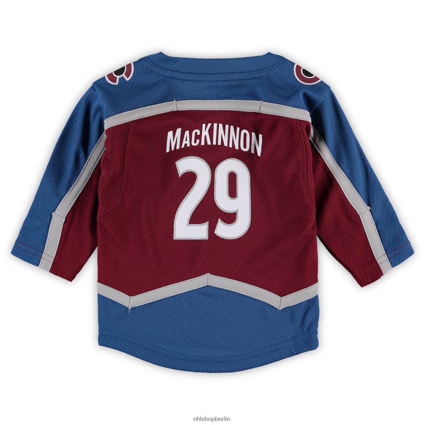 Säugling NHL Colorado Avalanche Nathan Mackinnon Burgunder-Heim-Replika-Spielertrikot Kleidung BF680T221