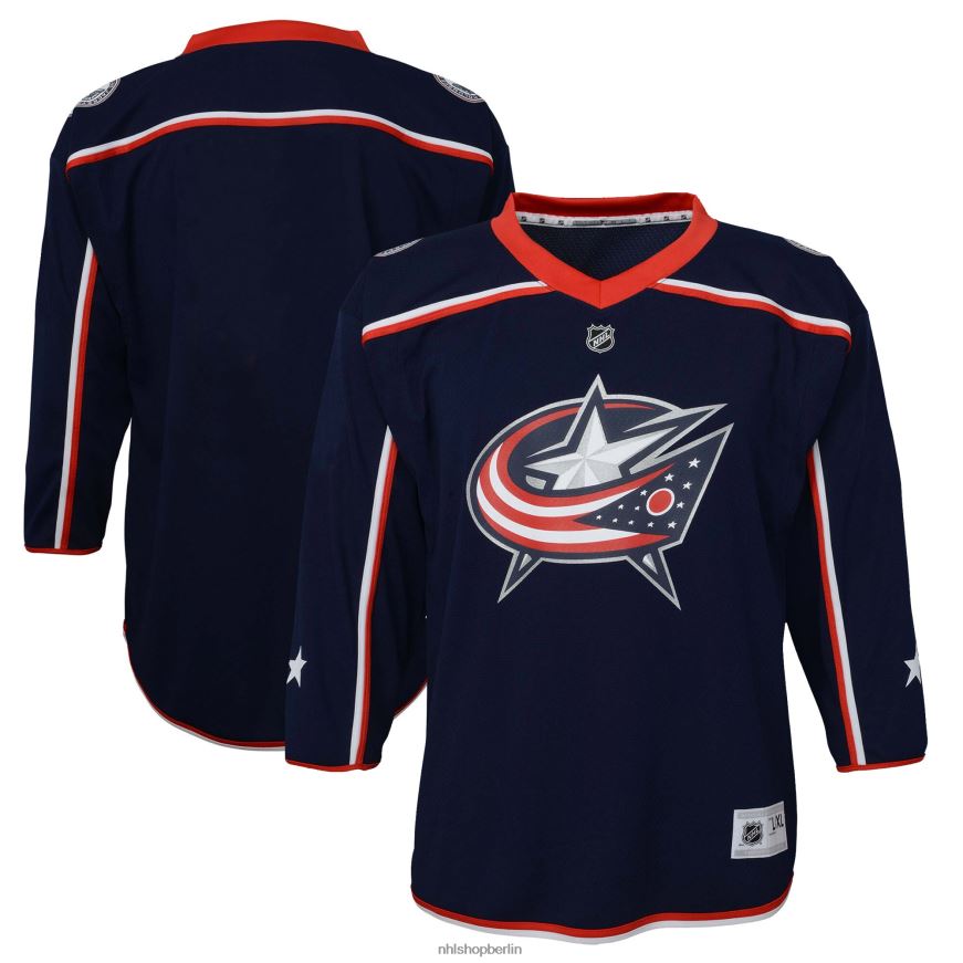 Säugling NHL Columbia Blue Jacken Navy Home Replica Blank Jersey Kleidung BF680T1724