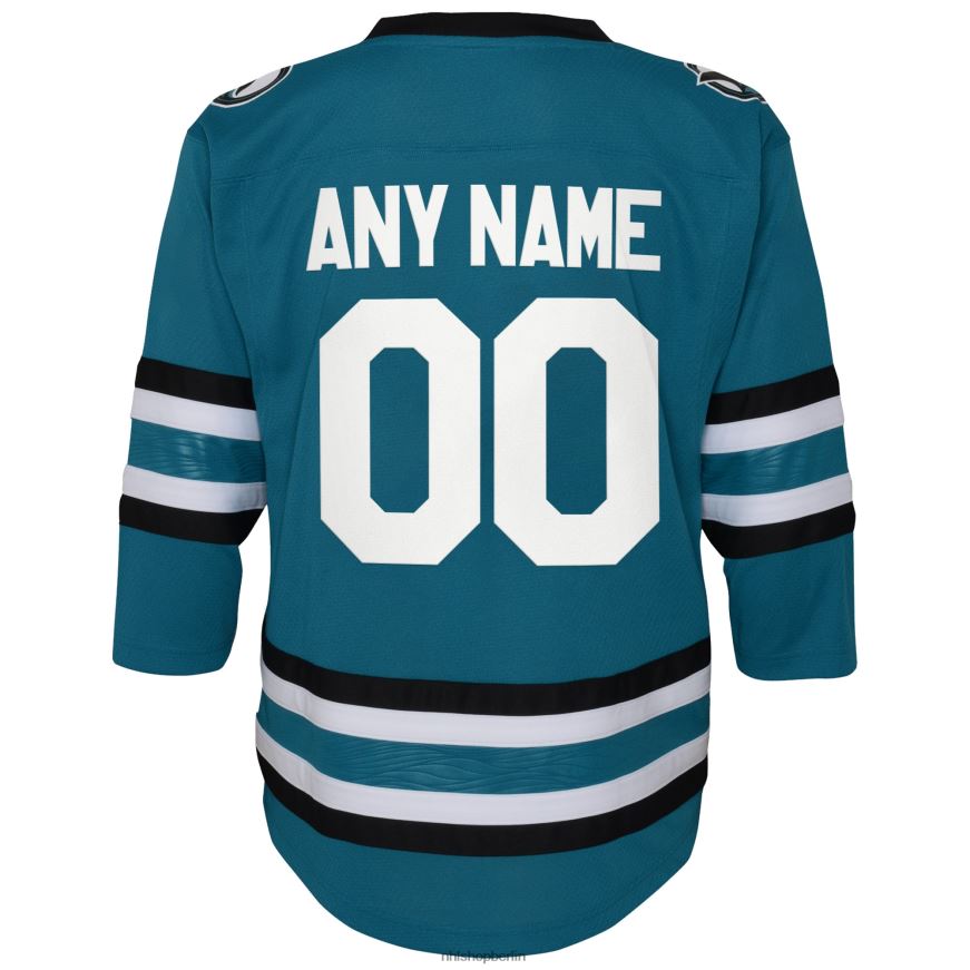 Säugling NHL San Jose Sharks Heimtrikot nach Maß in Blaugrün Kleidung BF680T1173