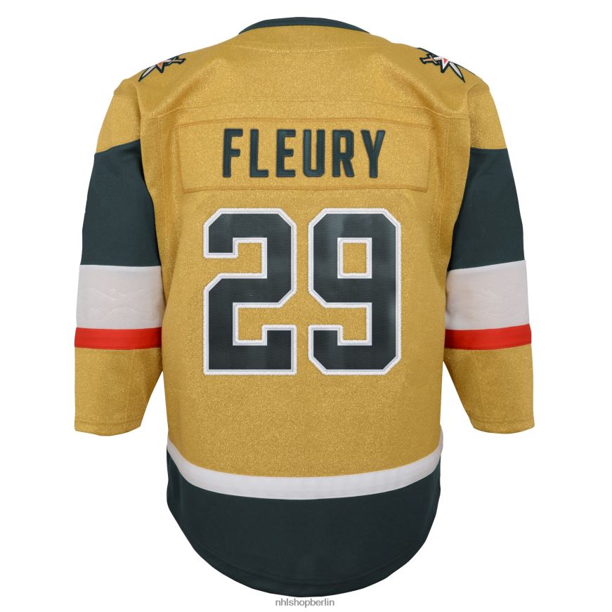 Säugling NHL Vegas Golden Knights Marc-Andre Fleury Gold 2020/21 Premier-Spieler-Heimtrikot Kleidung BF680T1509