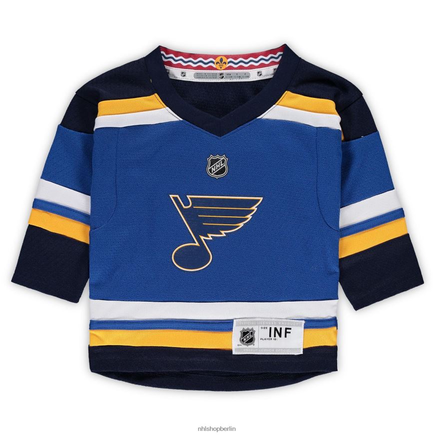 Säugling NHL st Louis Blues Jordan Binnington Blue Home Replik-Spielertrikot Kleidung BF680T637