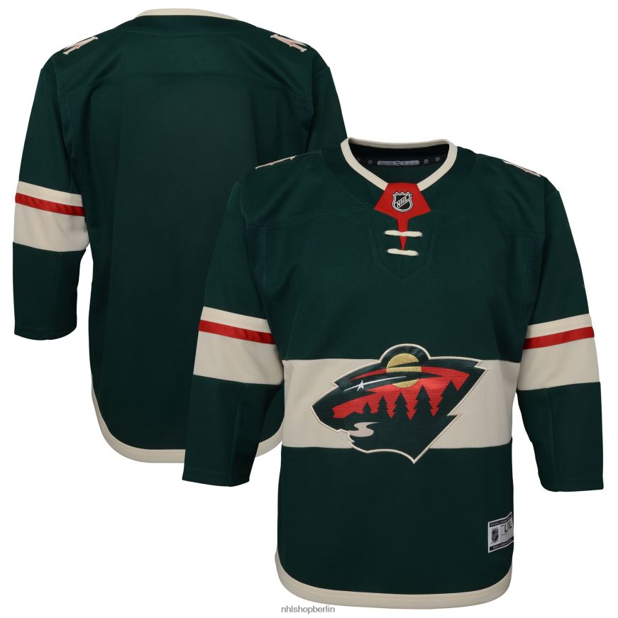 Jugend NHL Minnesota Wild Green Home Premier Blanko-Trikot Kleidung BF680T1601