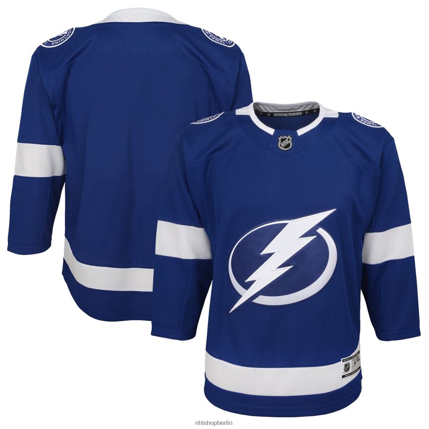 Jugend NHL Tampa Bay Lightning Blue Heim-Premier-Trikot Kleidung BF680T1503