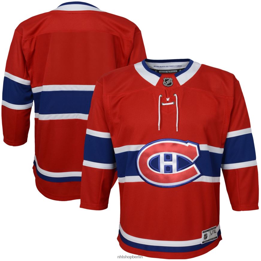 Jugend NHL Rotes Premier-Heimtrikot der Montreal Canadiens Kleidung BF680T2127