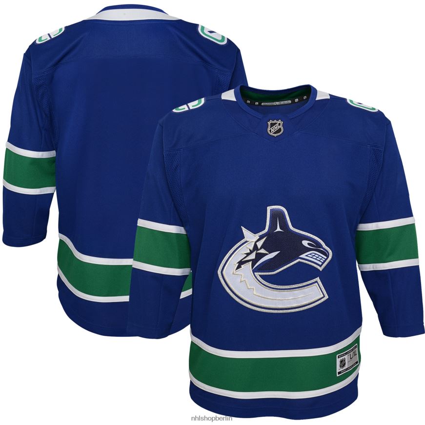 Jugend NHL Blaues Premier-Trikot der Vancouver Canucks Kleidung BF680T1452