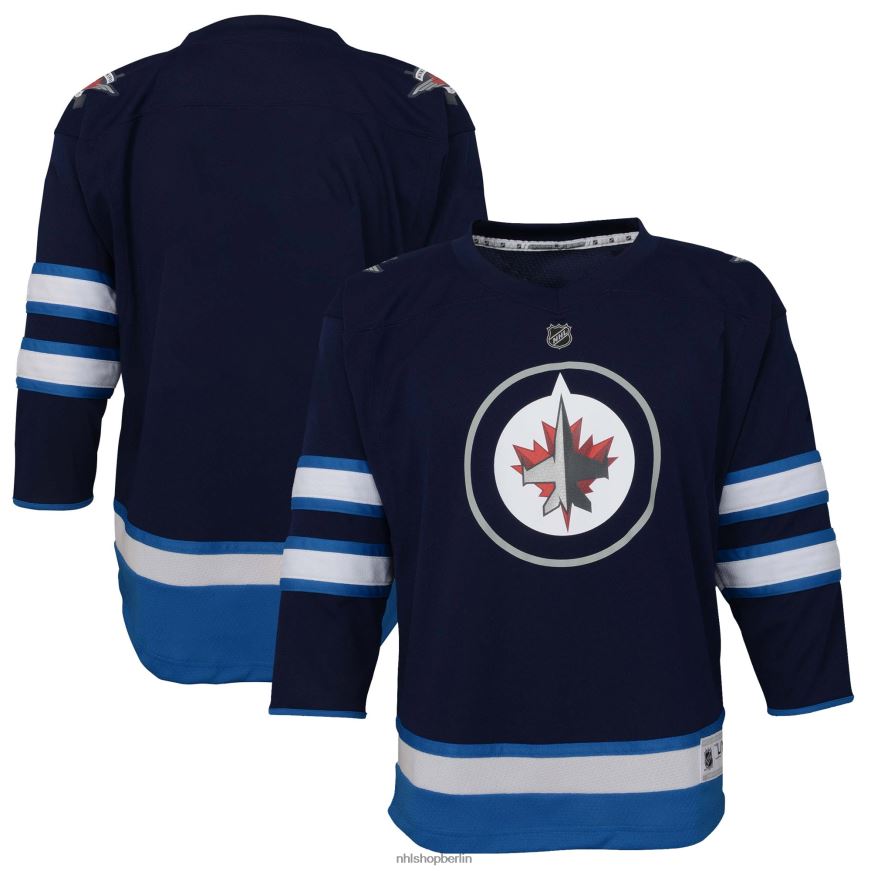 Kleinkind NHL Replika-Heimtrikot der Winnipeg Jets in Marineblau Kleidung BF680T1620